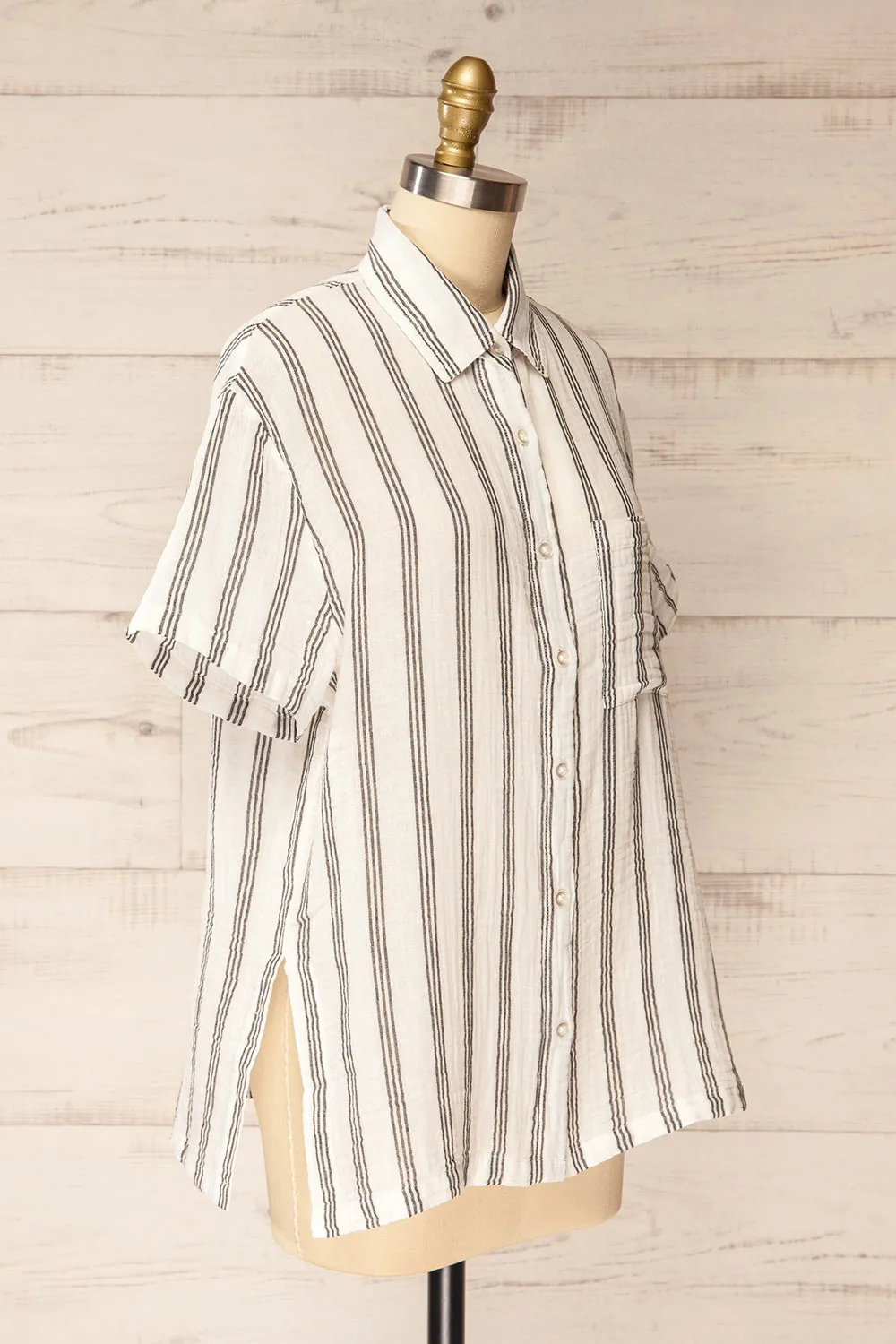 Debuche | Oversized Striped Shirt sold by Boutique 1861 product image thumbnail 4