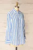 Cucuta | Blue Striped Cotton Shirt sold by Boutique 1861