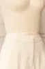 Cuiaba Beige | Mid-Waisted Shorts with Pockets sold by Boutique 1861