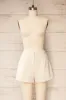 Cuiaba Beige | Mid-Waisted Shorts with Pockets sold by Boutique 1861