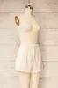 Cuiaba Beige | Mid-Waisted Shorts with Pockets sold by Boutique 1861