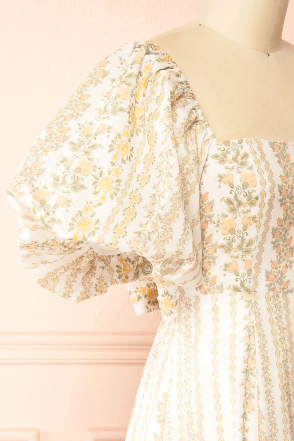 Bachira | Long Floral Dress with Back Tie and Pockets sold by Boutique 1861 product image thumbnail 5
