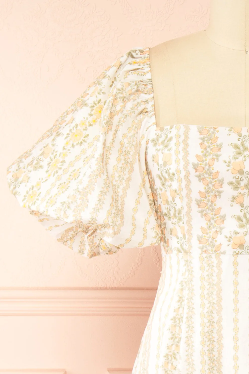 Bachira | Long Floral Dress with Back Tie and Pockets sold by Boutique 1861 product image thumbnail 3