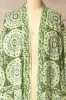 Gokyo | Green Paisley Patterned Kimono with Belt and Pockets sold by Boutique 1861