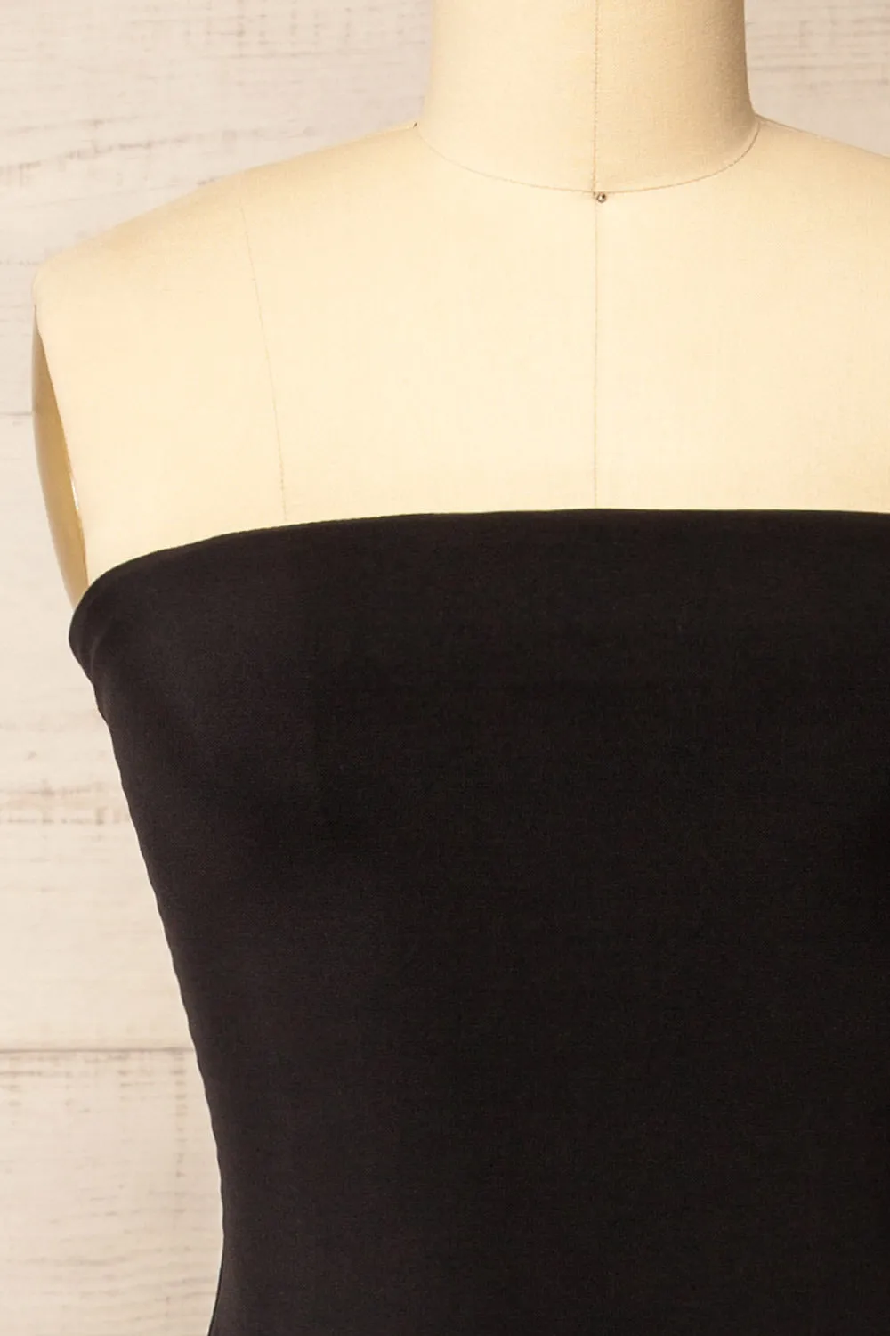 Victorya Black | Strapless Fitted Midi Dress sold by Boutique 1861 product image thumbnail 4