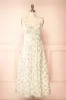 Chinaka | Midi Floral Corset Dress with High Slit sold by Boutique 1861