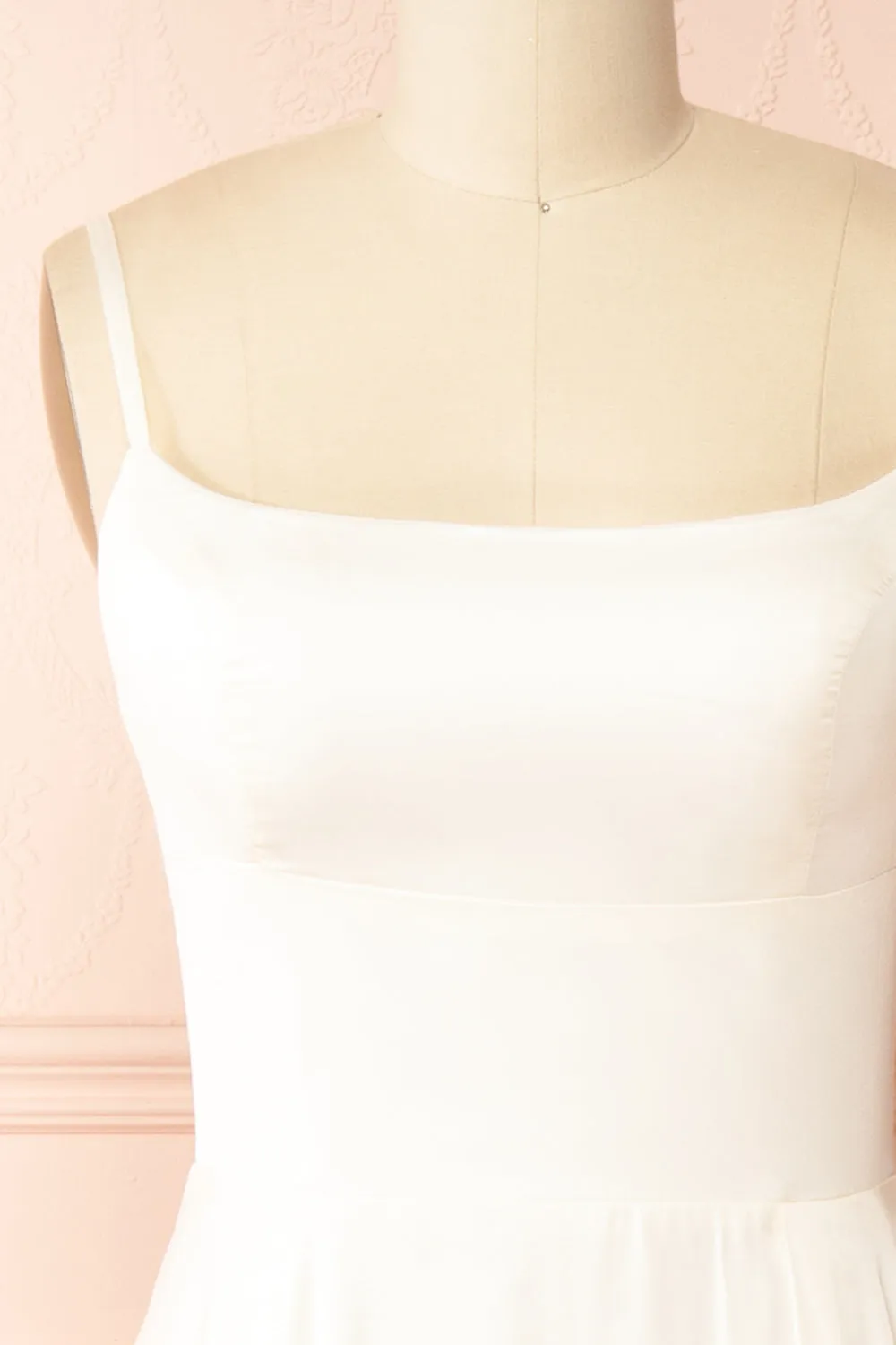 Delfina | Maxi Bridal Satin Dress with Slit sold by Boutique 1861 product image thumbnail 3