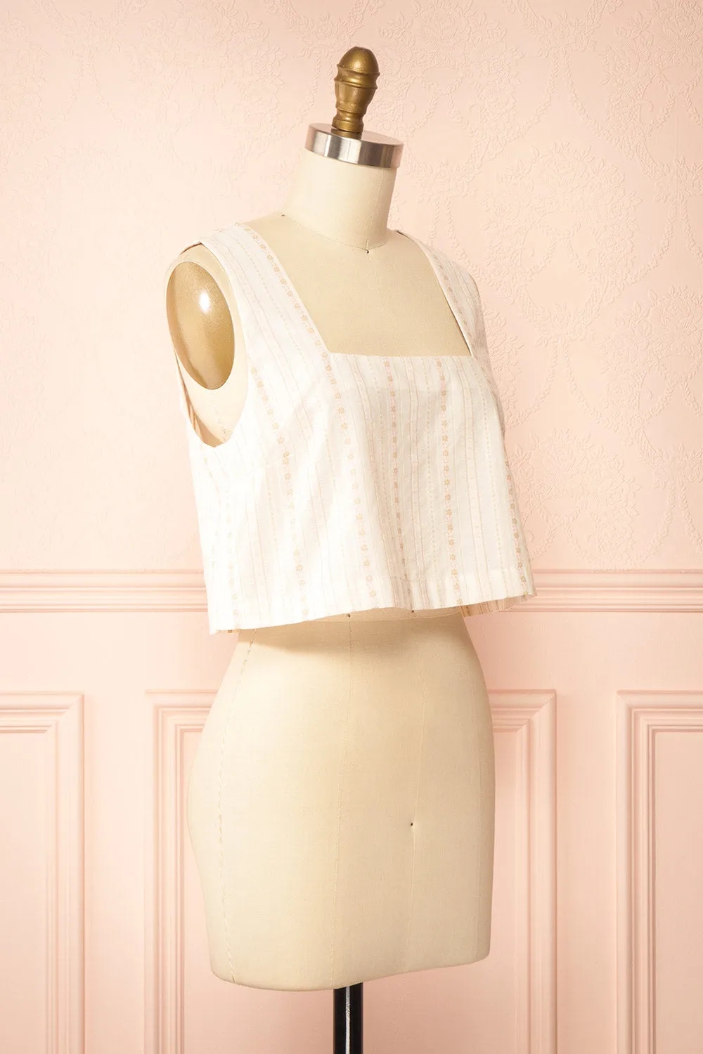 Madiha | Cropped Patterned Top sold by Boutique 1861 product image thumbnail 4