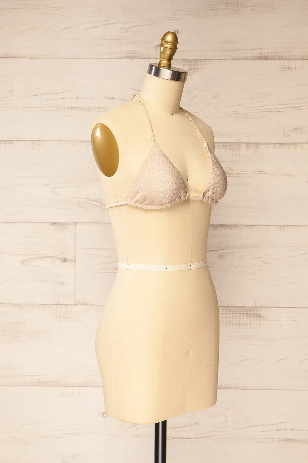 Kauai | Sparkly Champagne Swimsuit Top sold by Boutique 1861 product image thumbnail 4