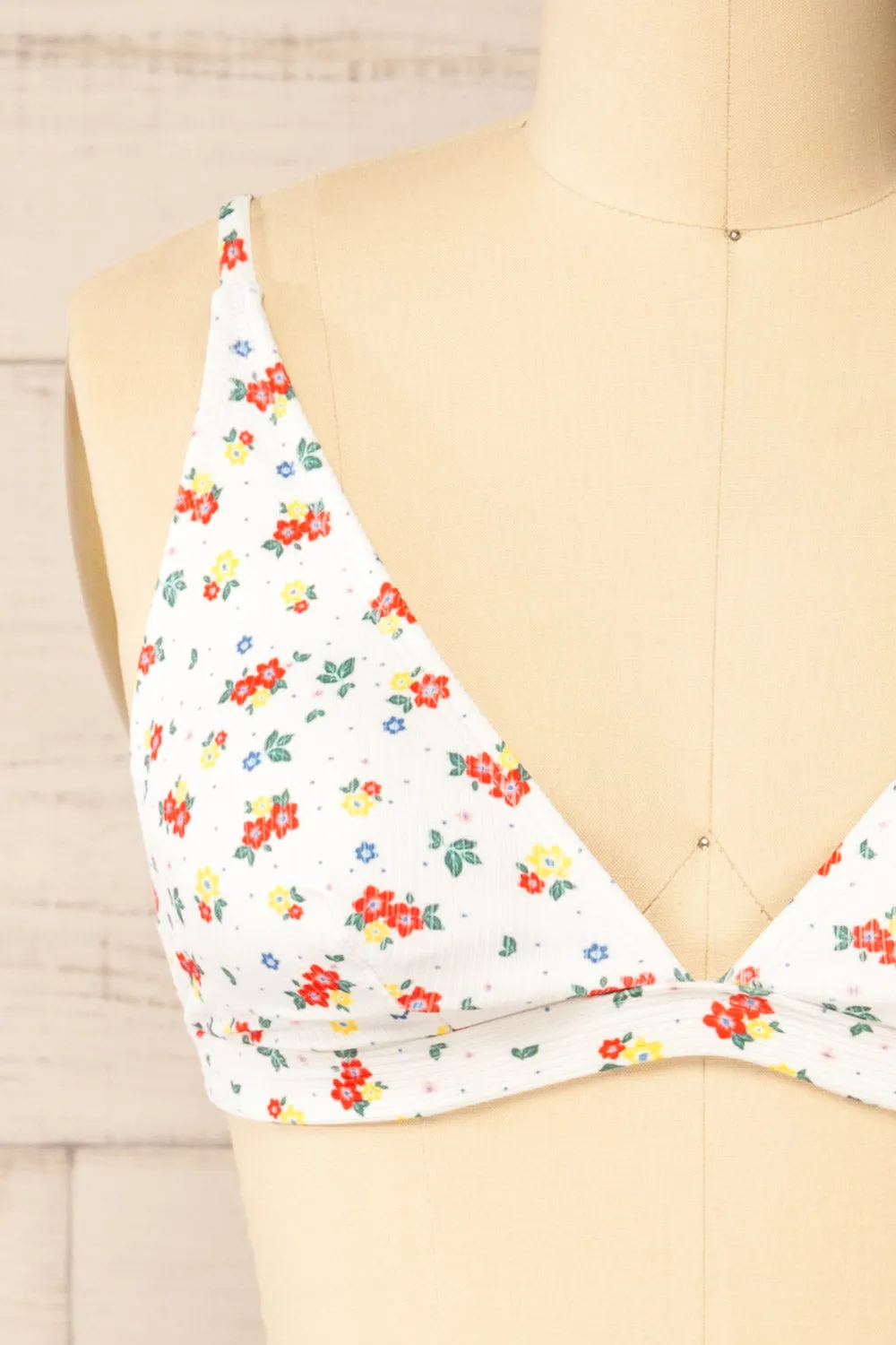 Dhap Flowers and Dots | Bikini Top sold by Boutique 1861 product image thumbnail 3