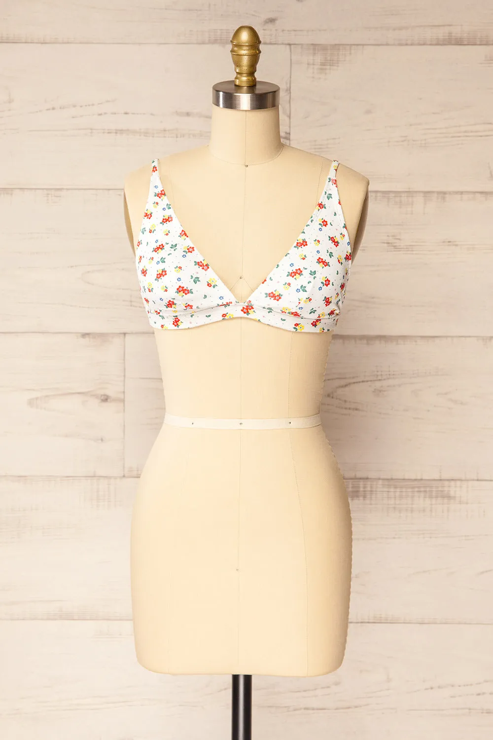 Dhap Flowers and Dots | Bikini Top sold by Boutique 1861