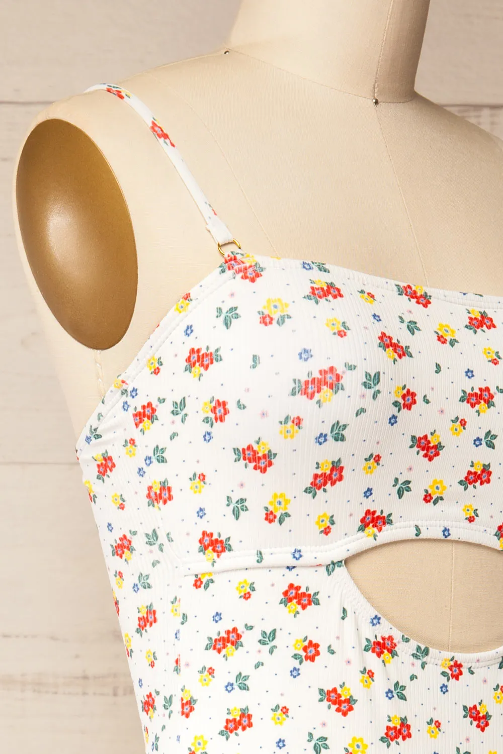 Baoding Flowers and Dots | One-Piece Swimsuit sold by Boutique 1861 product image thumbnail 5