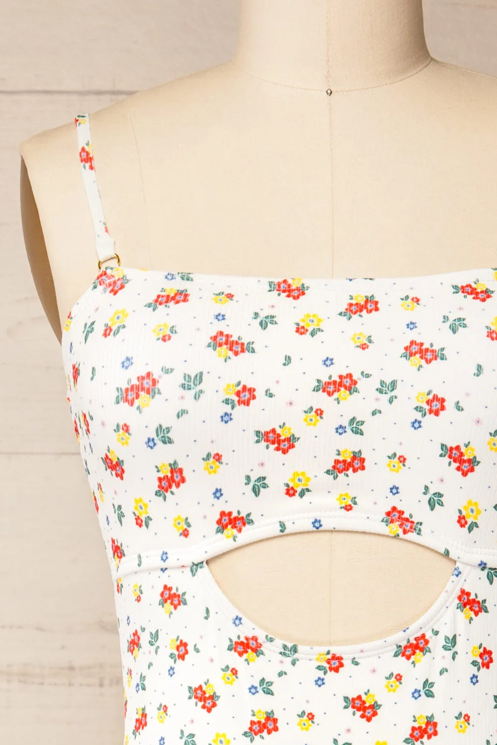 Baoding Flowers and Dots | One-Piece Swimsuit sold by Boutique 1861 product image thumbnail 3