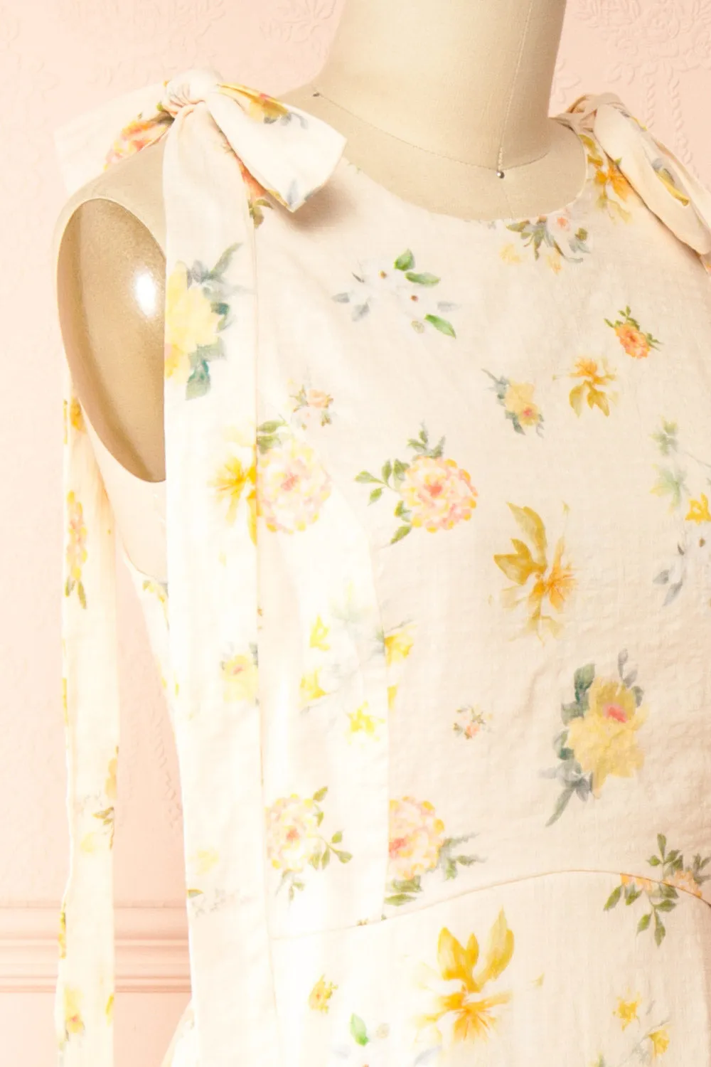 Albanne | Maxi Floral Dress with Bow Straps sold by Boutique 1861 product image thumbnail 4