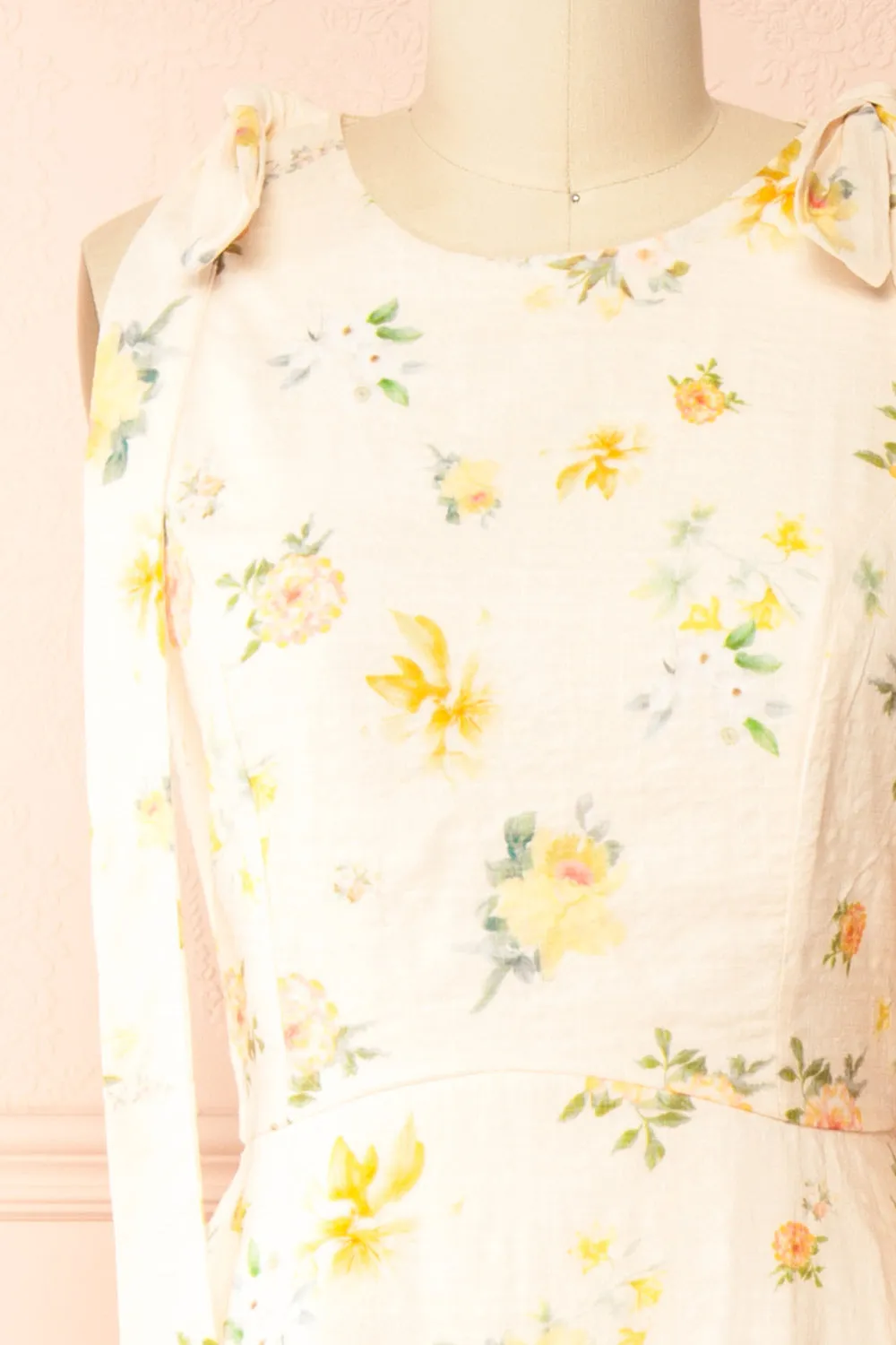 Albanne | Maxi Floral Dress with Bow Straps sold by Boutique 1861 product image thumbnail 2