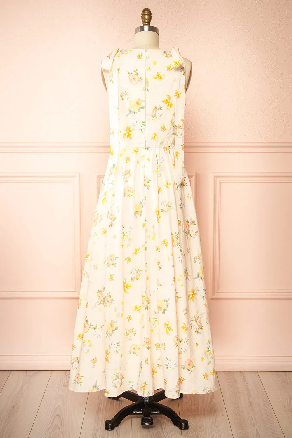 Albanne | Maxi Floral Dress with Bow Straps sold by Boutique 1861 product image thumbnail 5