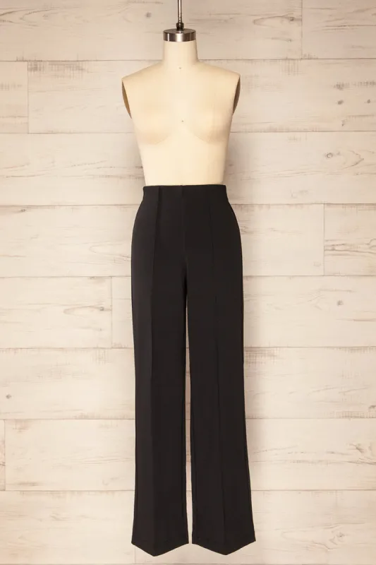 Polise Black | High-Waisted Wide-Leg Pants sold by Boutique 1861