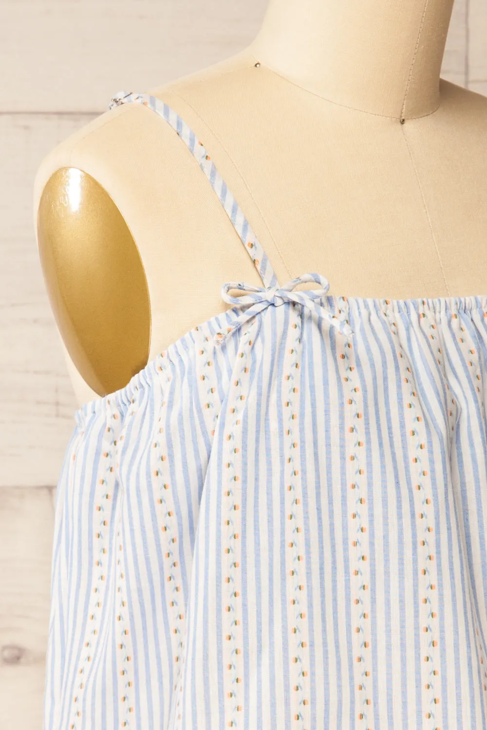 Ghatal | Striped Tank Top with Ribbon and Lace Detailing sold by Boutique 1861 product image thumbnail 5