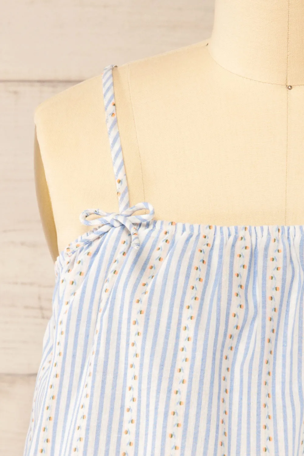 Ghatal | Striped Tank Top with Ribbon and Lace Detailing sold by Boutique 1861 product image thumbnail 3