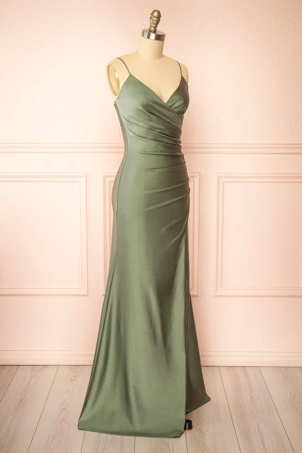 Nyra Sage | Mermaid Dress w/ Wrapped Bodice sold by Boutique 1861 product image thumbnail 4
