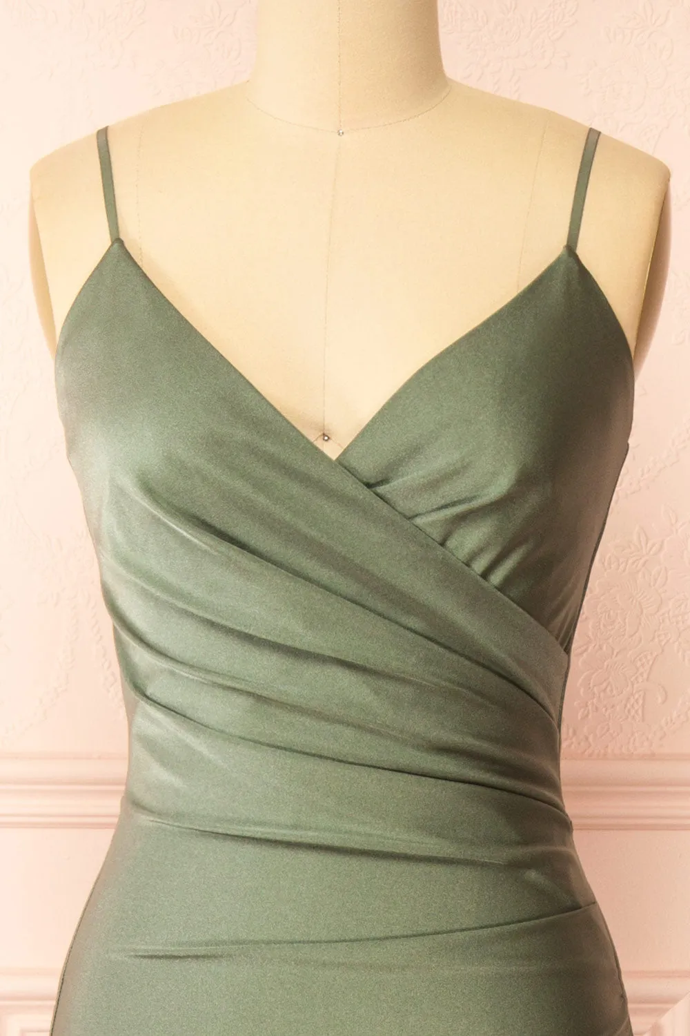 Nyra Sage | Mermaid Dress w/ Wrapped Bodice sold by Boutique 1861 product image thumbnail 3