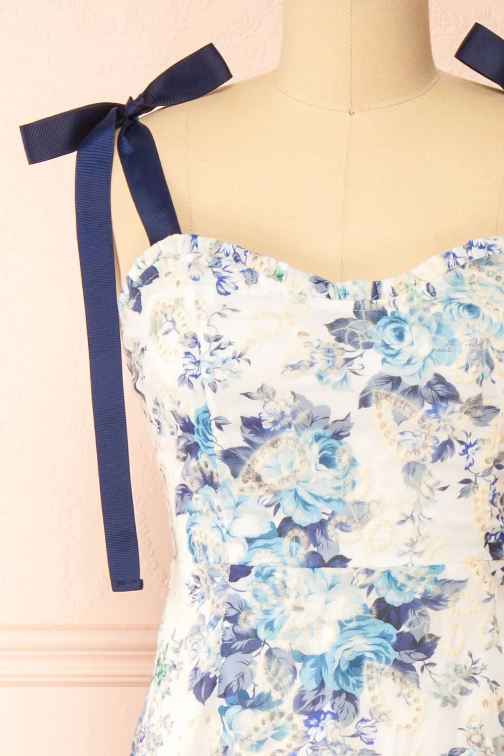 Hoonji | Floral Midi Dress w/ Tie Straps sold by Boutique 1861 product image thumbnail 2