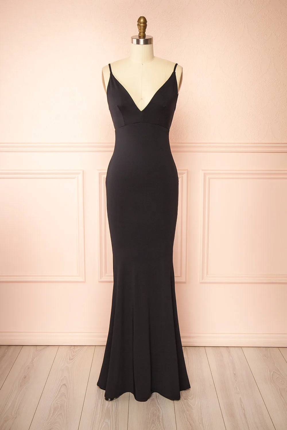 Gabriela Black | Mermaid Dress with Open Back sold by Boutique 1861