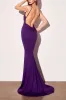 Gabriela Purple | Mermaid Dress with Open Back sold by Boutique 1861