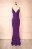 Gabriela Purple | Mermaid Dress with Open Back sold by Boutique 1861