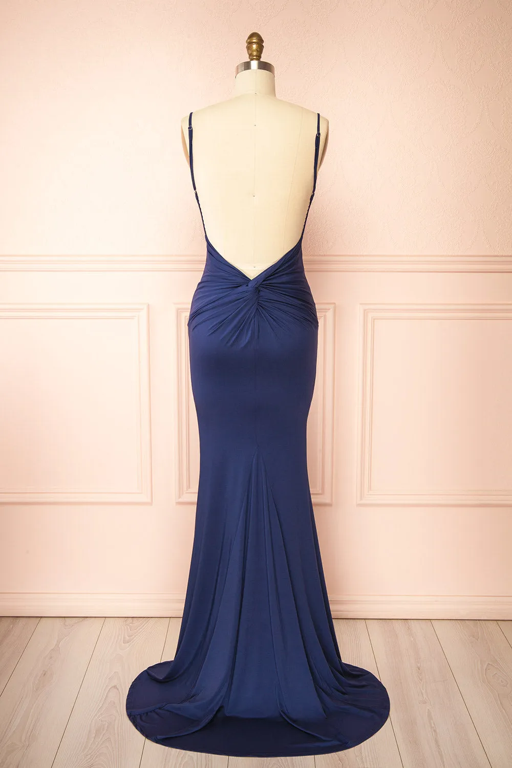 Gabriela Navy | Mermaid Dress with Open Back sold by Boutique 1861 product image thumbnail 3