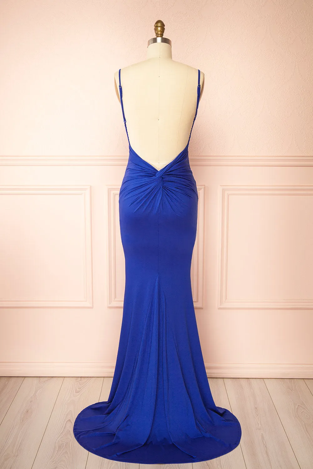 Gabriela Royal Blue | Mermaid Dress with Open Back sold by Boutique 1861 product image thumbnail 5