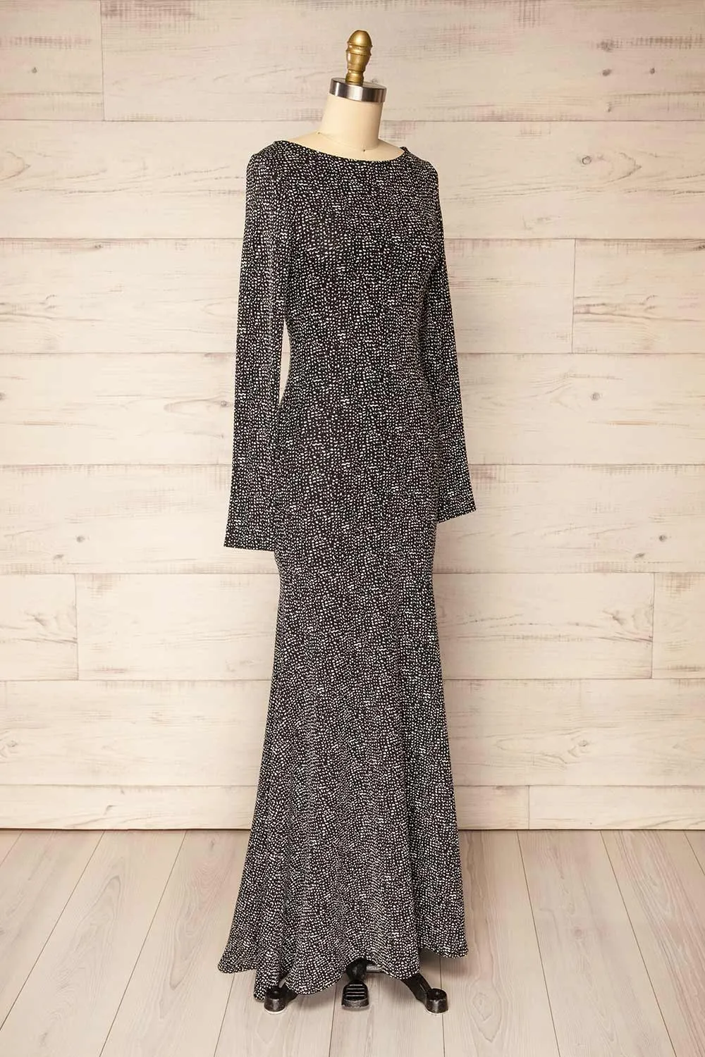 Sophya Black | Long Sleeved Mermaid Maxi Dress sold by Boutique 1861 product image thumbnail 4