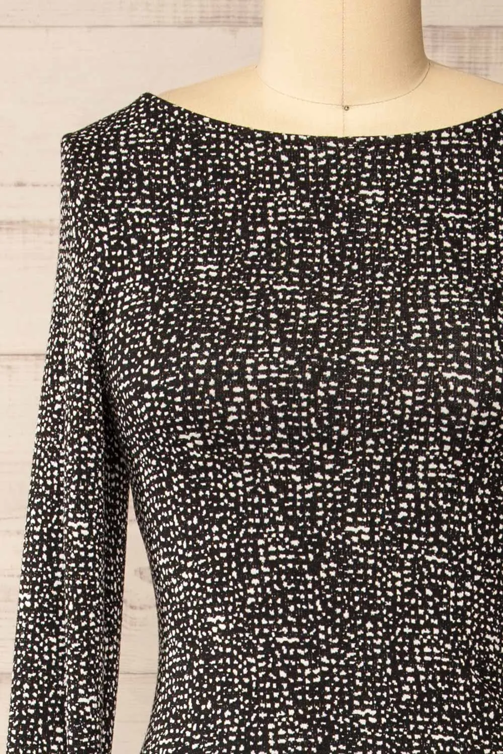 Sophya Black | Long Sleeved Mermaid Maxi Dress sold by Boutique 1861 product image thumbnail 3