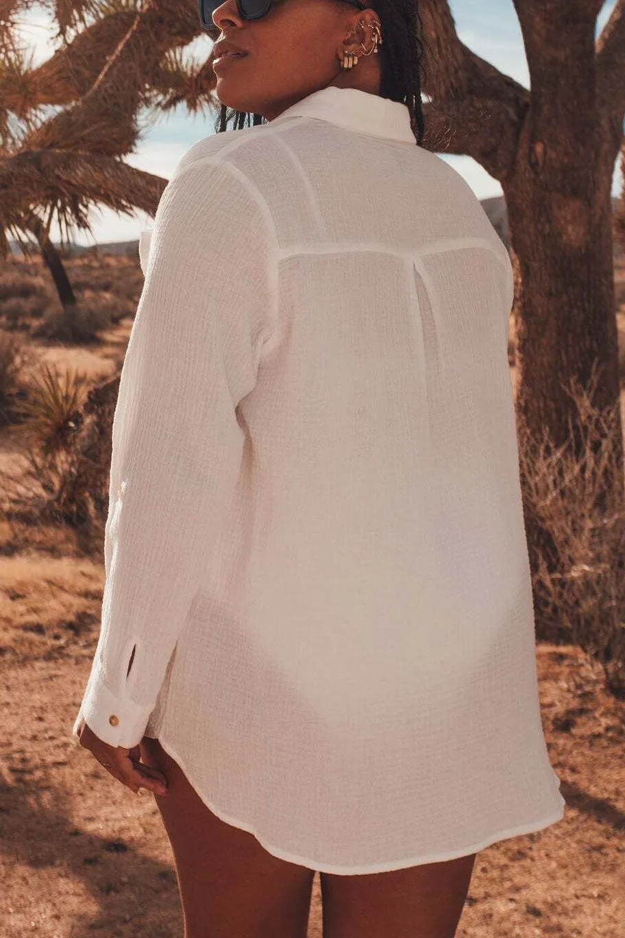 Remington White | Long Translucent Shirt sold by Boutique 1861 product image thumbnail 2