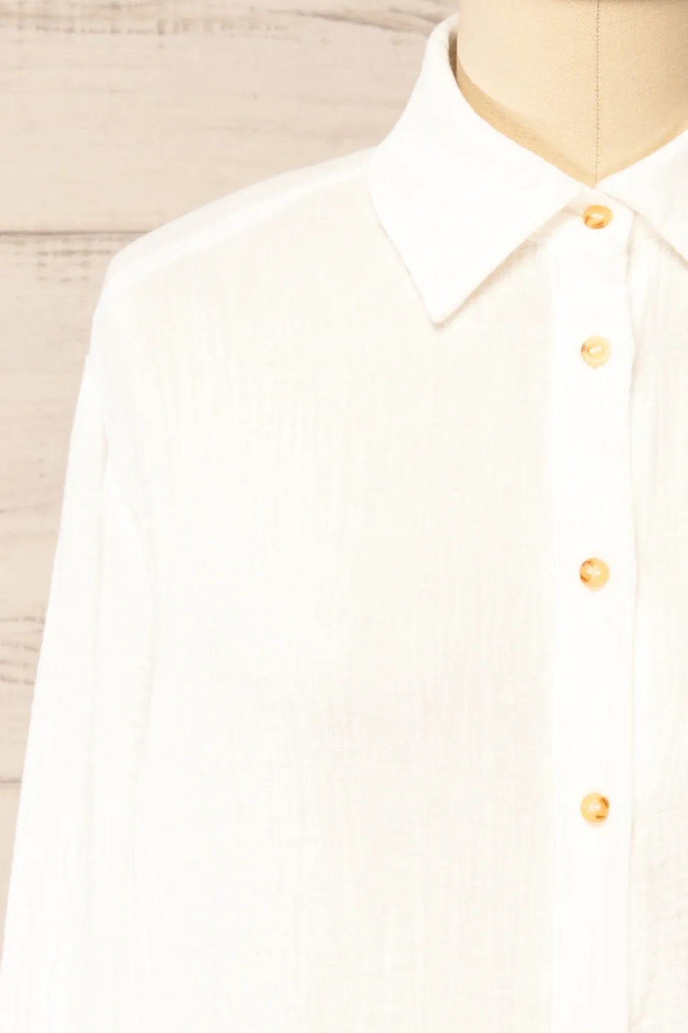 Remington White | Long Translucent Shirt sold by Boutique 1861 product image thumbnail 4