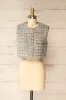 Panauti | Tweed Sleeveless Top with Golden Buttons sold by Boutique 1861