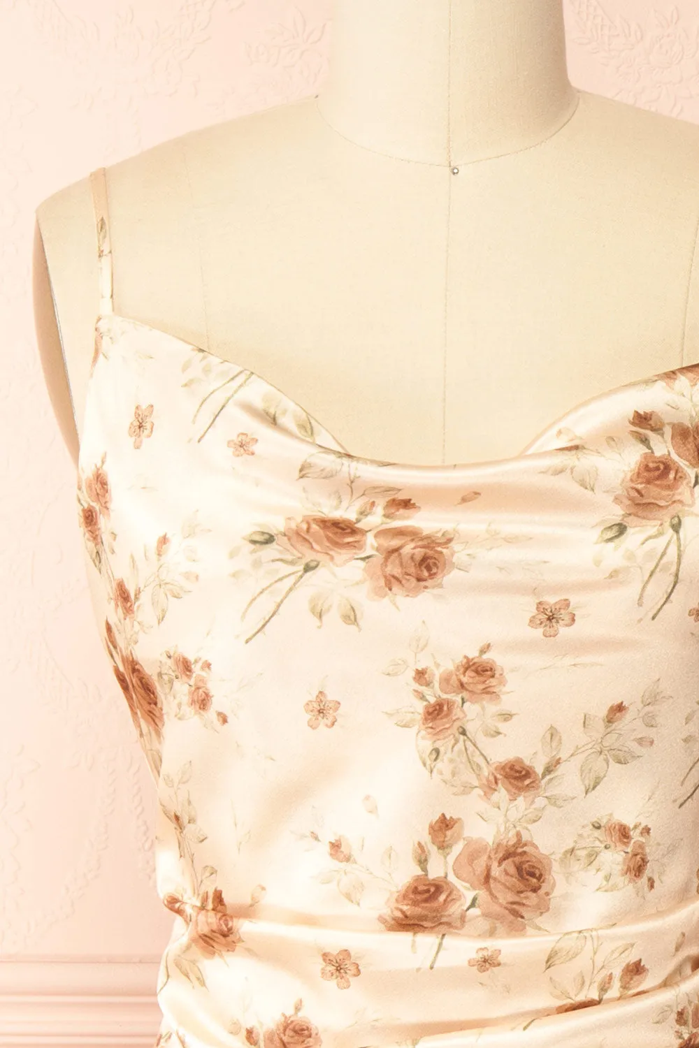 Rossy | Cowl Neck Floral Midi Dress sold by Boutique 1861 product image thumbnail 2
