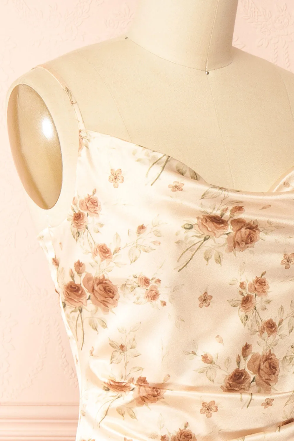 Rossy | Cowl Neck Floral Midi Dress sold by Boutique 1861 product image thumbnail 4