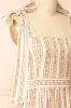 Sachiko | Long Floral Dress with Tie-Up Straps sold by Boutique 1861