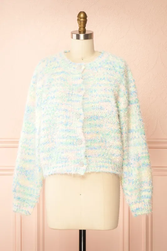 Theophilia | Sparkling Pastel Mix Cardigan sold by Boutique 1861
