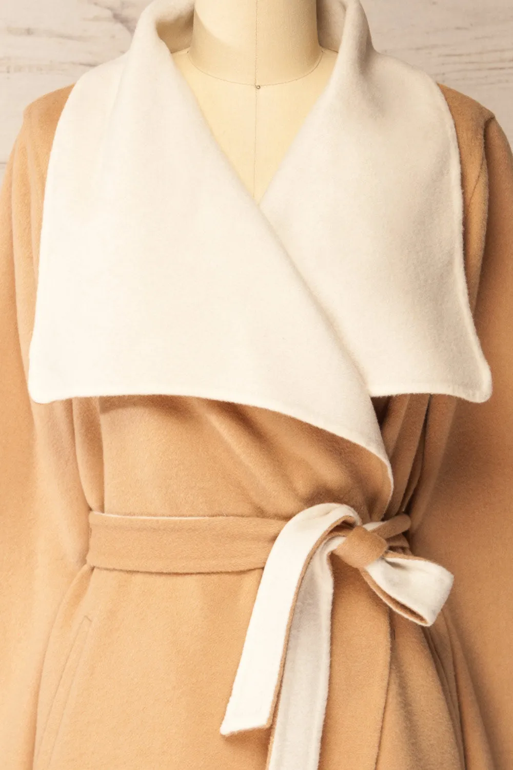 Treviso | Two-Tone Wool Coat by Soia & Kyo sold by Boutique 1861 product image thumbnail 4