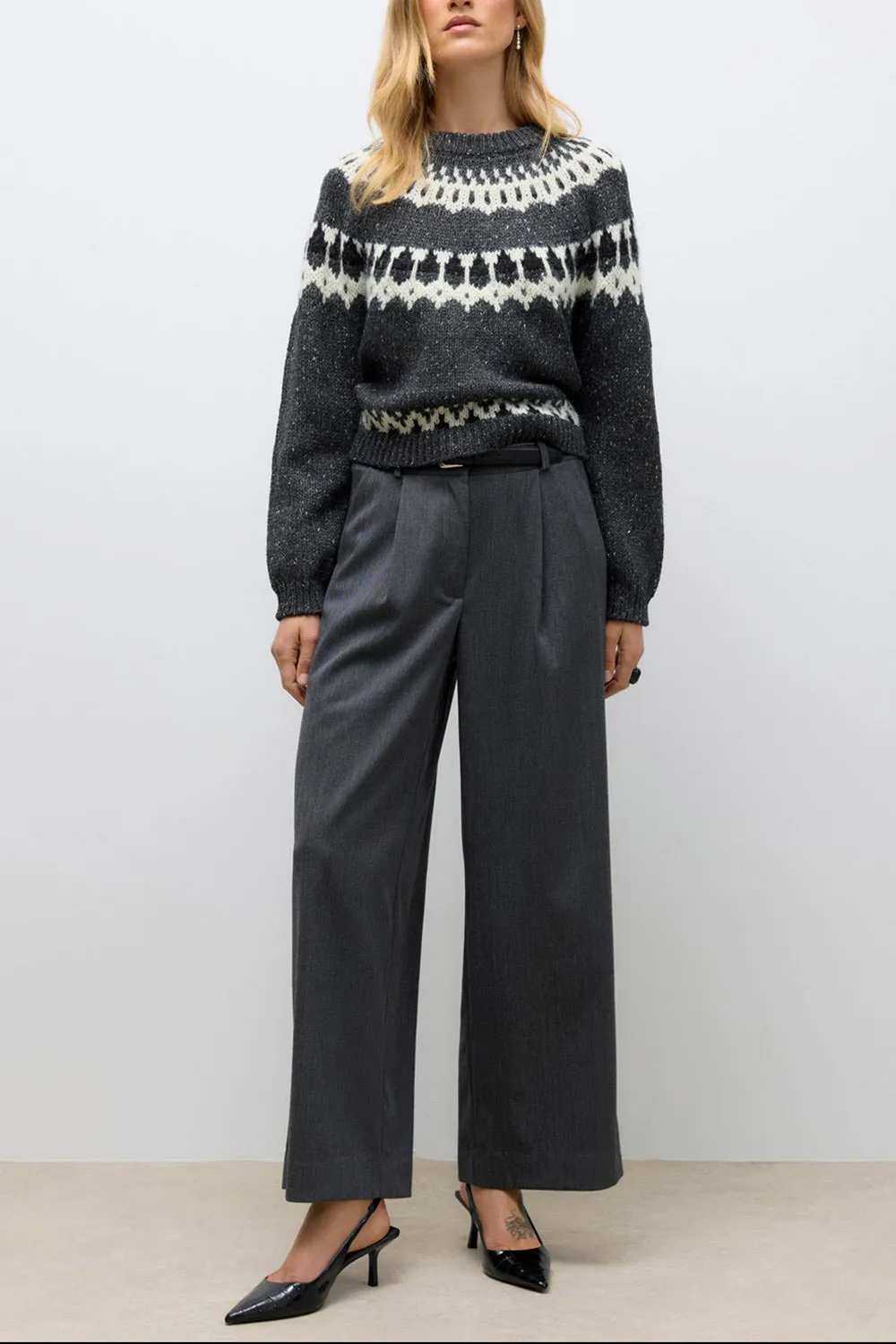 Akola | Grey Wide Leg Pants sold by Boutique 1861 product image thumbnail 4