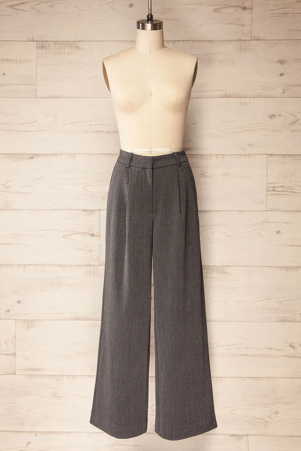 Akola | Grey Wide Leg Pants sold by Boutique 1861