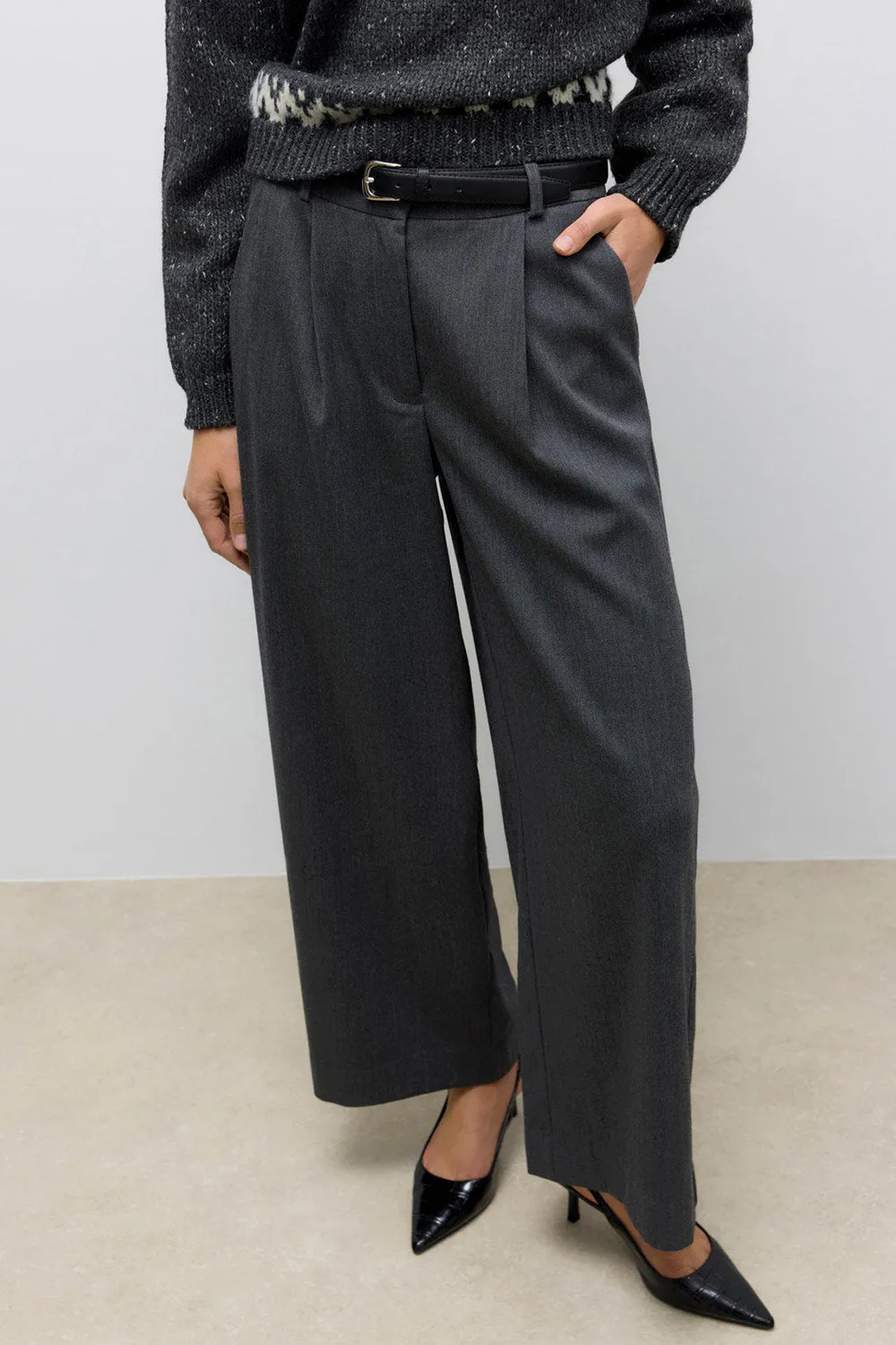 Akola | Grey Wide Leg Pants sold by Boutique 1861 product image thumbnail 3