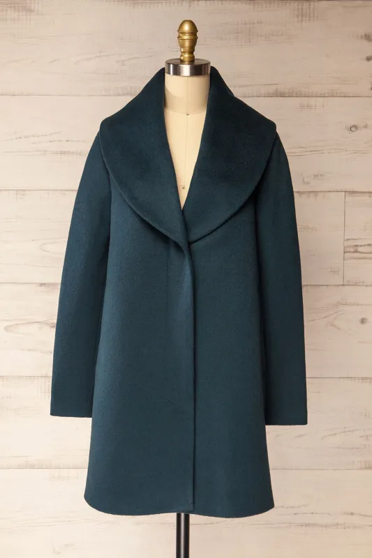 Ellisa Teal | Short Wool Coat by Soia & Kyo sold by Boutique 1861