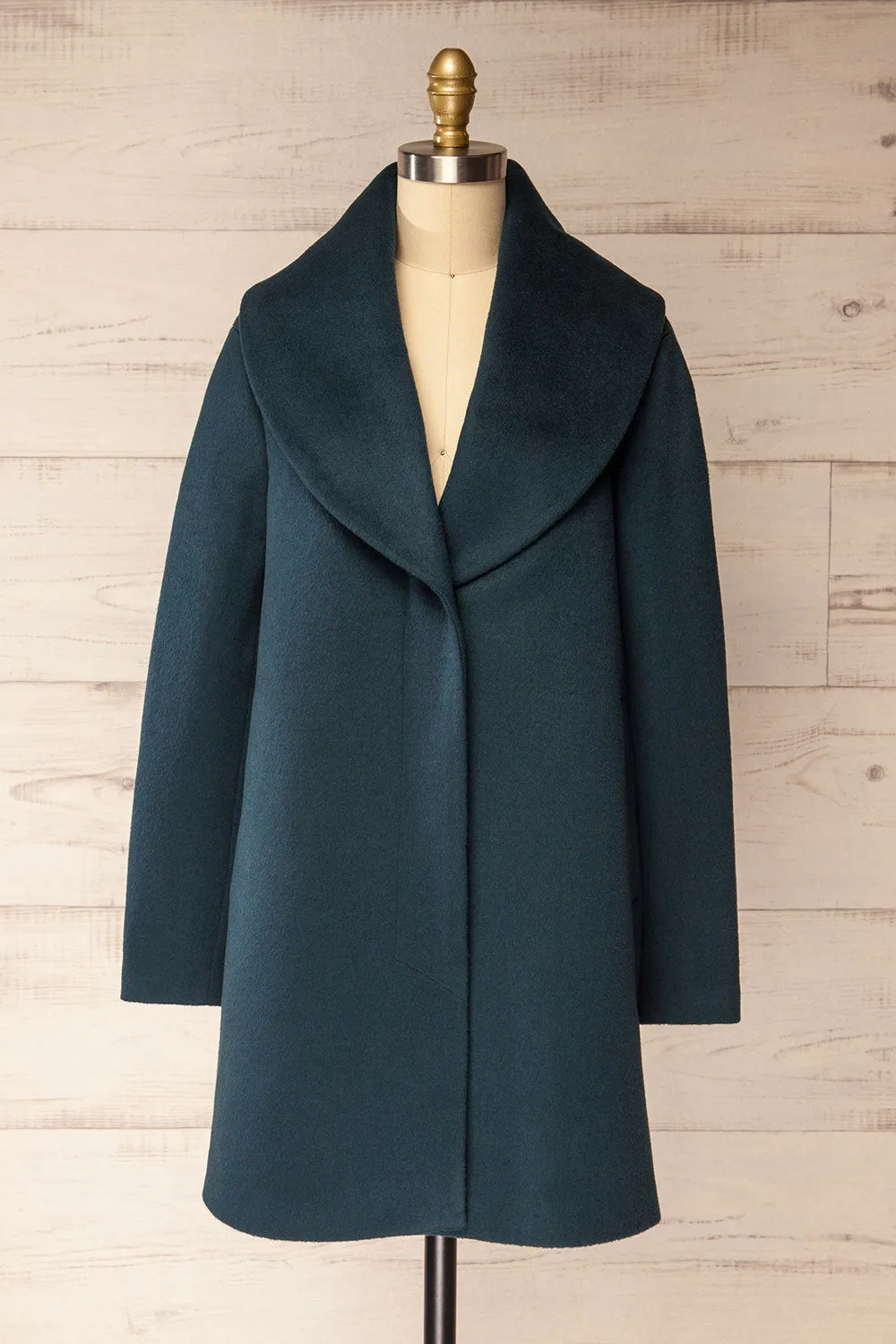Ellisa Teal | Short Wool Coat by Soia & Kyo sold by Boutique 1861