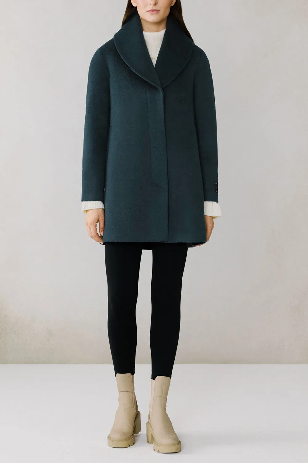 Ellisa Teal | Short Wool Coat by Soia & Kyo sold by Boutique 1861 product image thumbnail 5