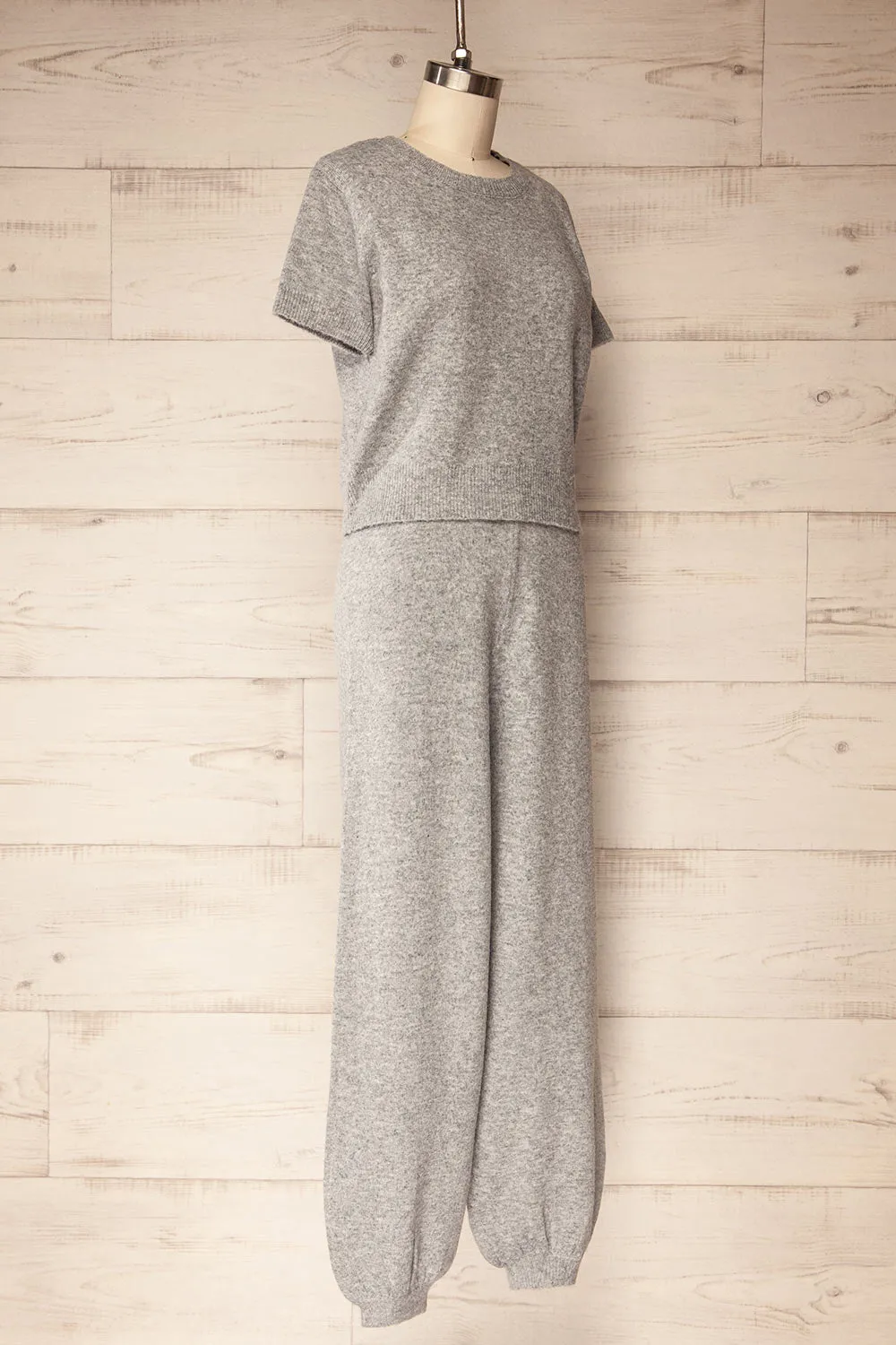 Kano Grey | Knitted Set with Scarf sold by Boutique 1861 product image thumbnail 5