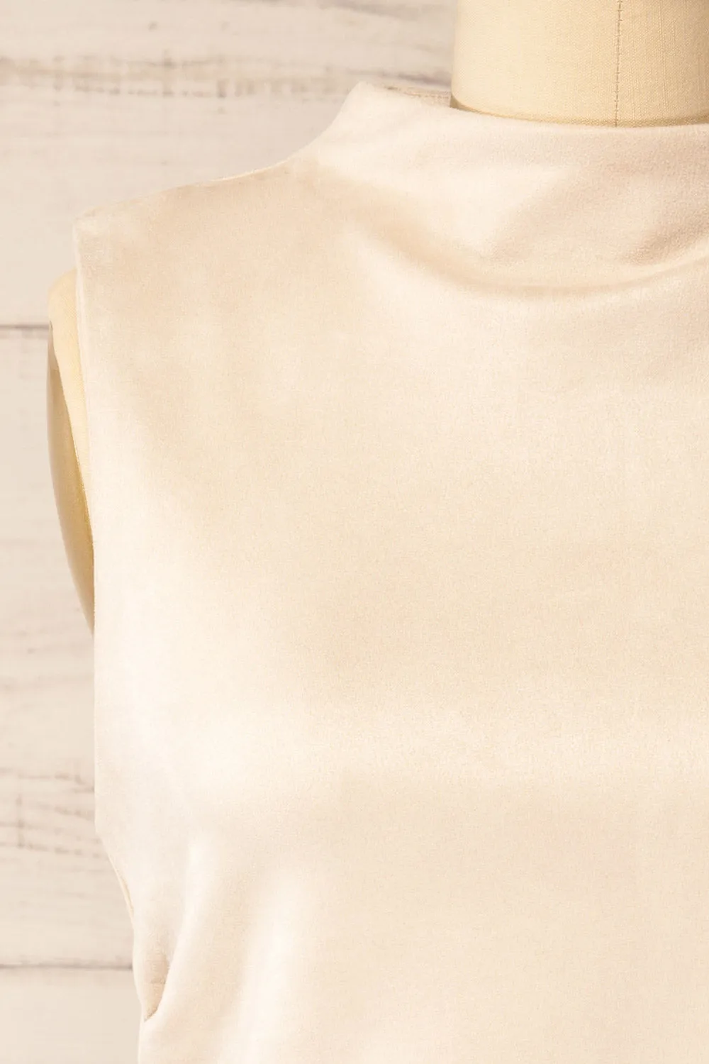 Martinique | Beige Faux Suede Top sold by Boutique 1861 product image thumbnail 2