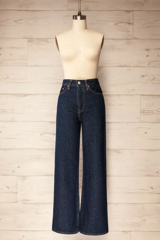 Kage Dark Wash | High-Waisted Wide-Leg Jeans sold by Boutique 1861